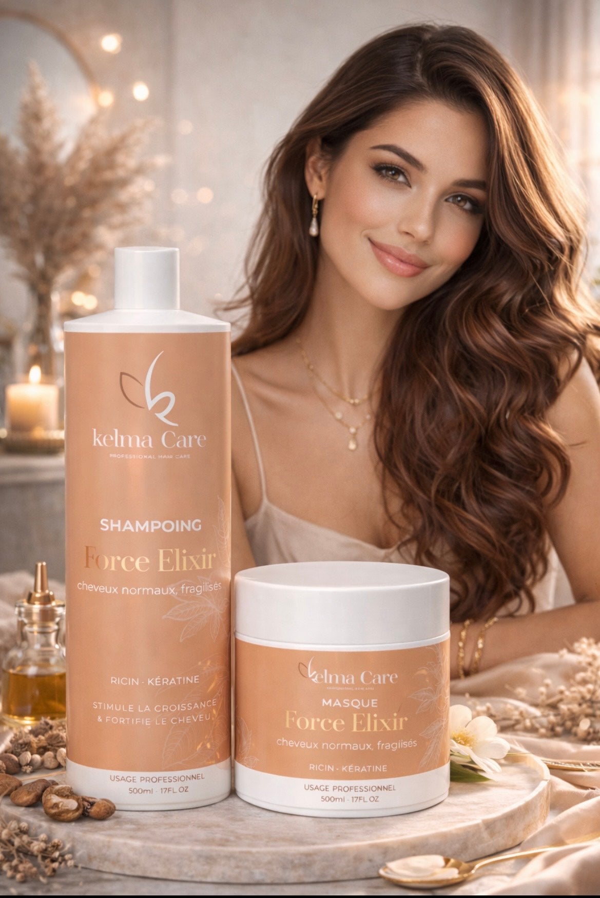 Duo Shampoing et masque Huile de ricin Force Élixir